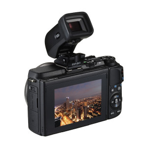 EOS M3 EF-M22STM EVF-DC1 angled BSL