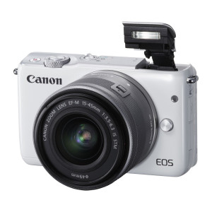 EOS M10_WHT EF-M15-45STM FSL Flash UP